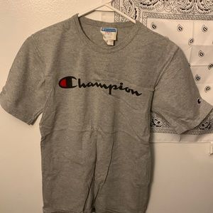 Champion Grey Heritage T-Shirt Screen Printed